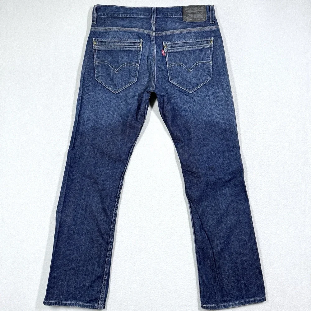 Levis 527 Jeans Mens 32x30 Boot Cut Dark Wash Western Denim Bootcut Y2K